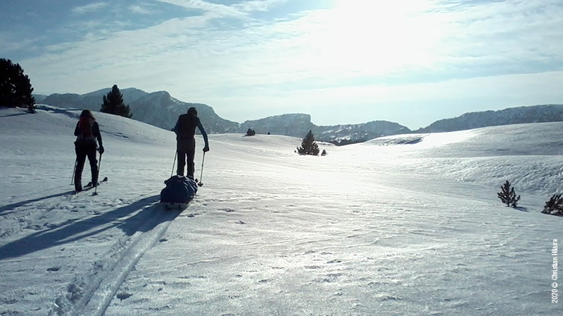 Ski de randonnée nordique sur les Hauts Plateaux du Vercors
